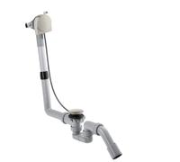 hansgrohe AXOR Exafill S juego completo, bañera, desagüe y rebosadero, 58307800, Color: aspecto de acero inoxidable