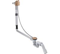 hansgrohe AXOR Flexaplus S juego completo, desagüe y rebosadero, para bañeras especiales, 58317310, Color: Oro rojo cepillado