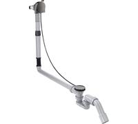 hansgrohe AXOR Flexaplus S juego completo, desagüe y rebosadero, para bañeras especiales, 58317330, Color: Cromo negro pulido
