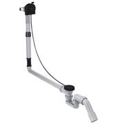 hansgrohe AXOR Flexaplus S juego completo, desagüe y rebosadero, para bañeras especiales, 58317670, Color: negro mate