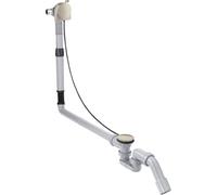 hansgrohe AXOR Flexaplus S juego completo, desagüe y rebosadero, para bañeras especiales, 58317820, Color: Níquel Cepillado