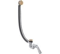 hansgrohe AXOR Flexaplus S juego completo, desagüe y rebosadero, para bañeras especiales, 58318140, Color: Bronce cepillado