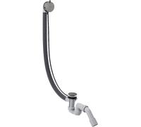 hansgrohe AXOR Flexaplus S juego completo, desagüe y rebosadero, para bañeras especiales, 58318330, Color: Cromo negro pulido