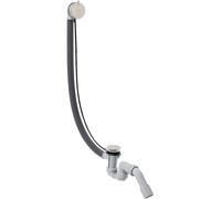 hansgrohe AXOR Flexaplus S juego completo, desagüe y rebosadero, para bañeras especiales, 58318800, Color: aspecto de acero inoxidable