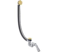 hansgrohe AXOR Flexaplus S juego completo, desagüe y rebosadero, para bañeras especiales, 58318950, Color: Latón cepillado