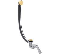 hansgrohe AXOR Flexaplus S juego completo, desagüe y rebosadero, para bañeras especiales, 58318990, Color: Óptica Oro Pulido