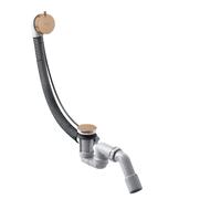 hansgrohe AXOR Flexaplus S juego completo, desagüe y rebosadero, para bañeras estándar, 58316310, Color: Oro rojo cepillado