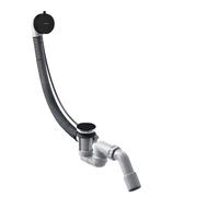 hansgrohe AXOR Flexaplus S juego completo, desagüe y rebosadero, para bañeras estándar, 58316670, Color: negro mate
