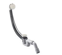 hansgrohe AXOR Flexaplus S juego completo, desagüe y rebosadero, para bañeras estándar, 58316800, Color: aspecto de acero inoxidable
