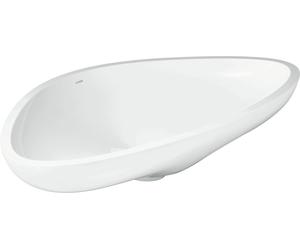 hansgrohe AXOR Massaud lavabo sobre encimera, 800x450mm, sin agujero para grifo, sin rebosadero, blanco, 42300000