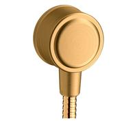 hansgrohe AXOR Montreux Fixfit Conexión a la pared, con desconector, 16884250, Color: Óptica de oro cepillado