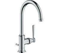 hansgrohe AXOR Montreux Mezclador monomando de lavabo 210, juego de desagüe, 16517000, Color: cromado