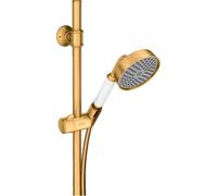 hansgrohe AXOR Montreux set de ducha 0,90 m, teleducha 100 1jet Classic, 27982250, Color: Óptica de oro cepillado