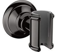 hansgrohe AXOR Montreux soporte de ducha, 16325330, Color: Cromo negro pulido