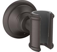 hansgrohe AXOR Montreux soporte de ducha, 16325340, Color: Cromo negro cepillado