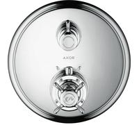 hansgrohe AXOR Montreux termostato empotrado con válvula de cierre o válvula de conmutación, 16820000, Color: cromado
