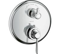 hansgrohe AXOR Montreux termostato empotrado, válvula de cierre y cambio, mango de palanca, 2 consumidores, 16821000, Color: cromado