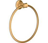 hansgrohe AXOR Montreux toallero en forma de anillo, 42021250, Color: Óptica de oro cepillado