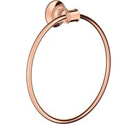 hansgrohe AXOR Montreux toallero en forma de anillo, 42021300, Color: Oro rojo pulido