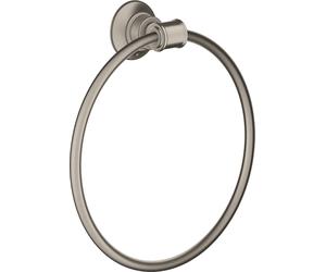 hansgrohe AXOR Montreux toallero en forma de anillo, 42021800, Color: Óptica de acero inoxidable