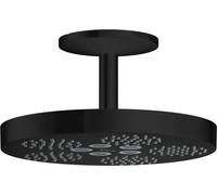 hansgrohe AXOR One ducha de techo 280 1jet con conexión al techo, 48493670, Color: negro mate