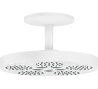 hansgrohe AXOR One ducha de techo 280 2jet con conexión al techo, 48494700, Color: Blanco Mate