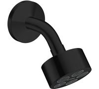 hansgrohe AXOR One ducha de techo 75 1jet EcoSmart con brazo de ducha, 48490670, Color: negro mate