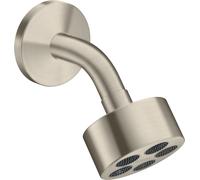 hansgrohe AXOR One ducha de techo 75 1jet EcoSmart con brazo de ducha, 48490820, Color: Níquel Cepillado