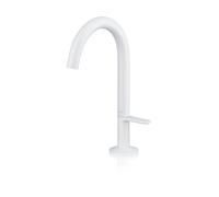 hansgrohe AXOR One grifería de lavabo Select+ 170 con juego de desagüe push-open, proyección 140mm, 48020700, Color: Blanco Mate