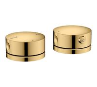 Axor One - Grifo termostático para borde de bañera, instalación de 2 orificios, acabado dorado pulido 48470990