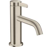 hansgrohe AXOR One mezclador monomando de lavabo 70 con maneta y juego de desagüe, proyección 130mm, 48001820, Color: Níquel Cepillado