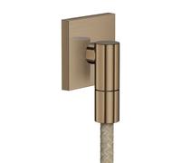 hansgrohe AXOR Salida de pared Fine Conexión de pared angular, 36738140, Color: Bronce cepillado