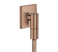 hansgrohe AXOR Salida de pared Fine Conexión de pared angular, 36738300, Color: Oro rojo pulido