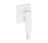 hansgrohe AXOR Salida de pared Fine Conexión de pared angular, 36738700, Color: Blanco mate