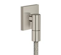hansgrohe AXOR Salida de pared Fine Conexión de pared angular, 36738800, Color: Óptica de acero inoxidable