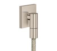 hansgrohe AXOR Salida de pared Fine Conexión de pared angular, 36738820, Color: Níquel Cepillado