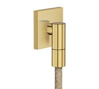 hansgrohe AXOR Salida de pared Fine Conexión de pared angular, 36738950, Color: Latón cepillado
