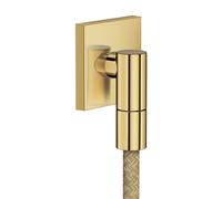 hansgrohe AXOR Salida de pared Fine Conexión de pared angular, 36738990, Color: Óptica Oro Pulido