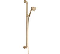 hansgrohe AXOR set de ducha 0,90 m, con ducha manual 85 1jet, 26023140, Color: Bronce cepillado
