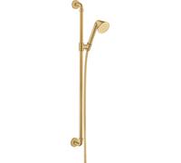 hansgrohe AXOR set de ducha 0,90 m, con ducha manual 85 1jet, 26023250, Color: Óptica de oro cepillado