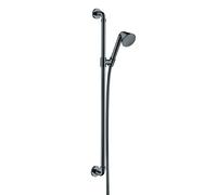 hansgrohe AXOR set de ducha 0,90 m, con ducha manual 85 1jet, 26023330, Color: Cromo negro pulido