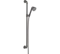 hansgrohe AXOR set de ducha 0,90 m, con ducha manual 85 1jet, 26023340, Color: Cromo negro cepillado