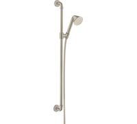 hansgrohe AXOR set de ducha 0,90 m, con ducha manual 85 1jet, 26023820, Color: Níquel Cepillado