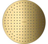 hansgrohe AXOR ShowerSolutions 250 Cabezal de ducha superior de 1 chorro, montado en el techo, 35287990, Color: Óptica Oro Pulido