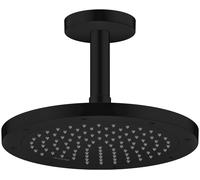 hansgrohe AXOR ShowerSolutions de ducha Conexión al techo 100 mm, 26432670, Color: negro mate