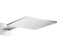 hansgrohe AXOR ShowerSolutions de ducha mural 300/300 2jet, conexión a la pared, brazo de ducha 450 mm, 35318000, Color: cromado