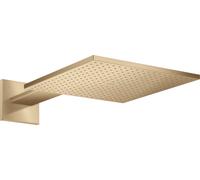 hansgrohe AXOR ShowerSolutions de ducha mural 300/300 2jet, conexión a la pared, brazo de ducha 450 mm, 35318140, Color: Bronce cepillado
