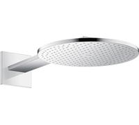 hansgrohe AXOR ShowerSolutions Ducha 300 1jet, conexión a la pared, brazo de ducha 450 mm, 35300000, Color: cromado