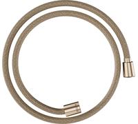 hansgrohe AXOR ShowerSolutions flexo de ducha textil, 1250mm, tuerca cónica y cilíndrica, 28227140, Color: Bronce cepillado