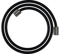 hansgrohe AXOR ShowerSolutions flexo de ducha textil, 1600mm, tuerca cilíndrica en ambos lados, 28261340, Color: Cromo negro cepillado